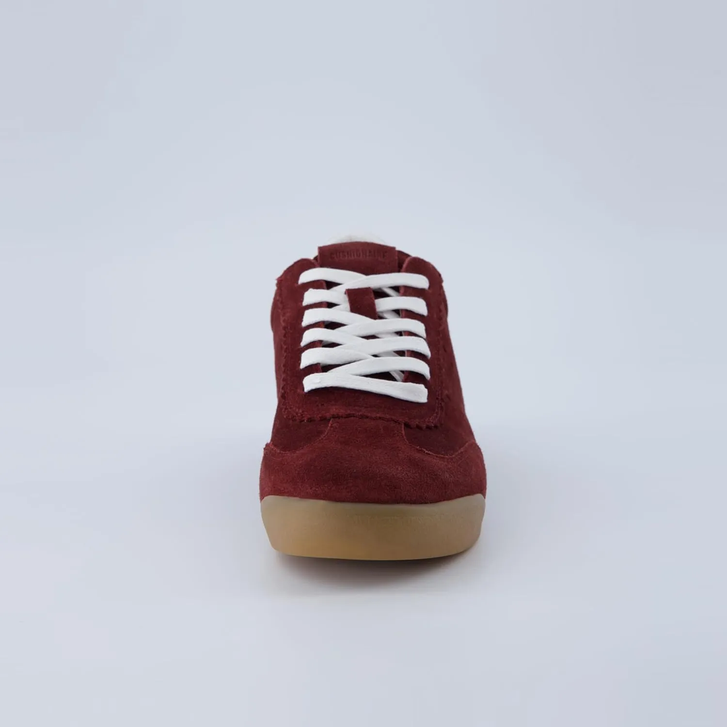 CUSHIONAIRE Tick Tock Women's Genuine Leather Lace-Up Casual Sneaker – Retro-Inspired Walking Shoe with Gum Rubber Outsole, Cushioned Arch Support, Lightweight Low Top Trainer