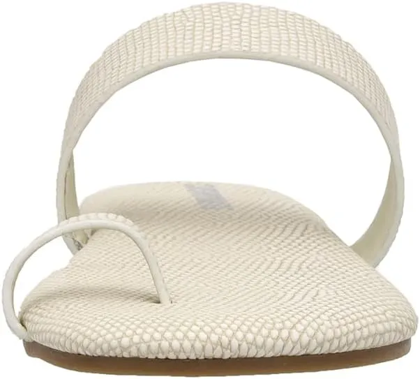 CUSHIONAIRE Women's Carson toe ring slide Sandal with Memory Foam