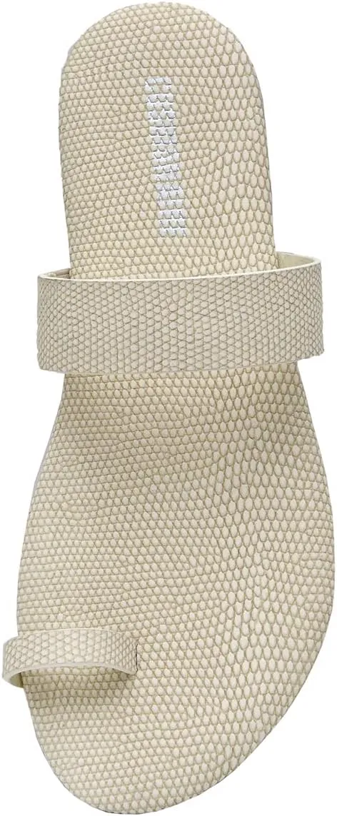CUSHIONAIRE Women's Carson toe ring slide Sandal with Memory Foam