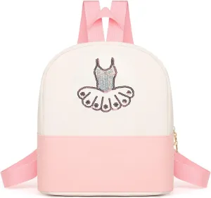 Cute Ballet Dance Backpack,Tutu Dress Dance Bag,Personalized Ballet Dance Bag for Girls,Gymnastics Ballet Bags,ballet dance bag,Ballerina Duffle Bag (Pink)