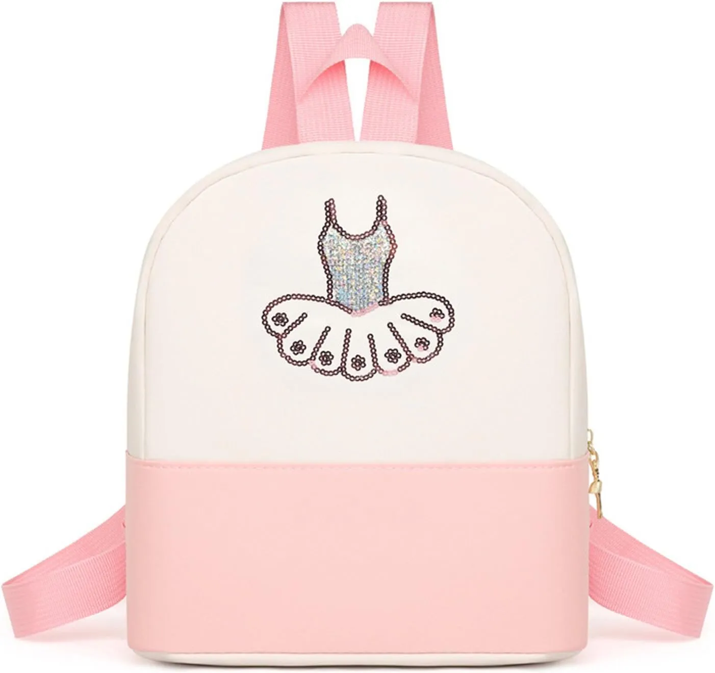 Cute Ballet Dance Backpack,Tutu Dress Dance Bag,Personalized Ballet Dance Bag for Girls,Gymnastics Ballet Bags,ballet dance bag,Ballerina Duffle Bag (Pink)