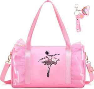 Cute Ballet Dance Bag Princess Backpack Pink Shoulder Bag Girls
