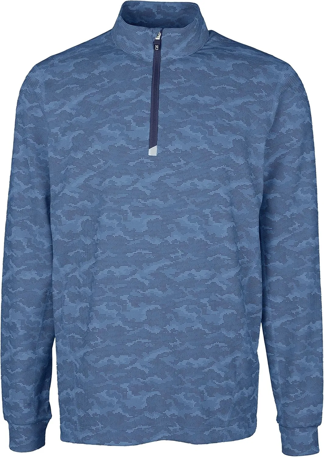 Cutter & Buck Traverse Camo Print Stretch Quarter Zip Mens Pullover