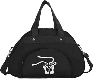 Dance Duffle Bag For Girls Ballet Bag,Light Weight,Gift (Black)