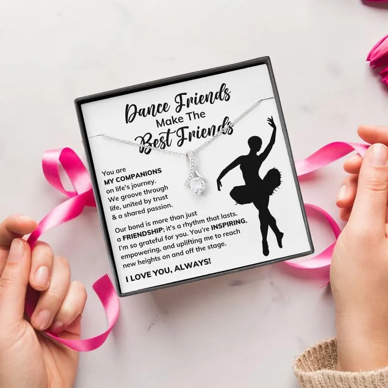 Dance Teacher Necklace Message Card Box Alluring Standard - Appreciation Ballerina Instructor Thank You