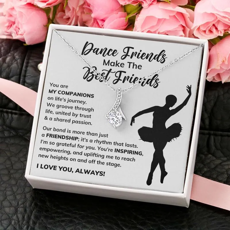 Dance Teacher Necklace Message Card Box Alluring Standard - Appreciation Ballerina Instructor Thank You
