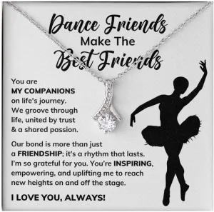 Dance Teacher Necklace Message Card Box Alluring Standard - Appreciation Ballerina Instructor Thank You