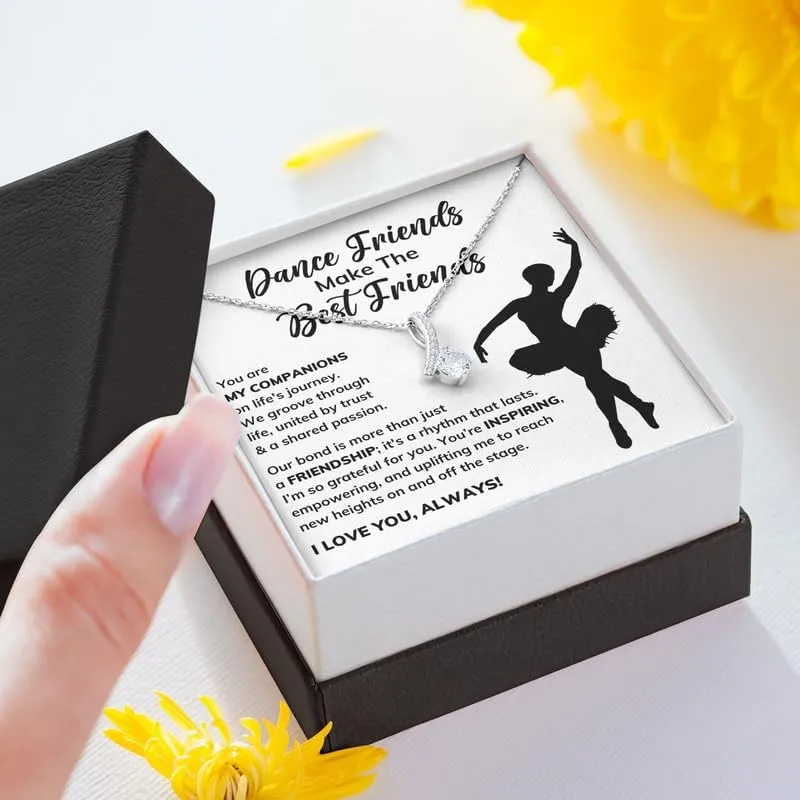 Dance Teacher Necklace Message Card Box Alluring Standard - Appreciation Ballerina Instructor Thank You