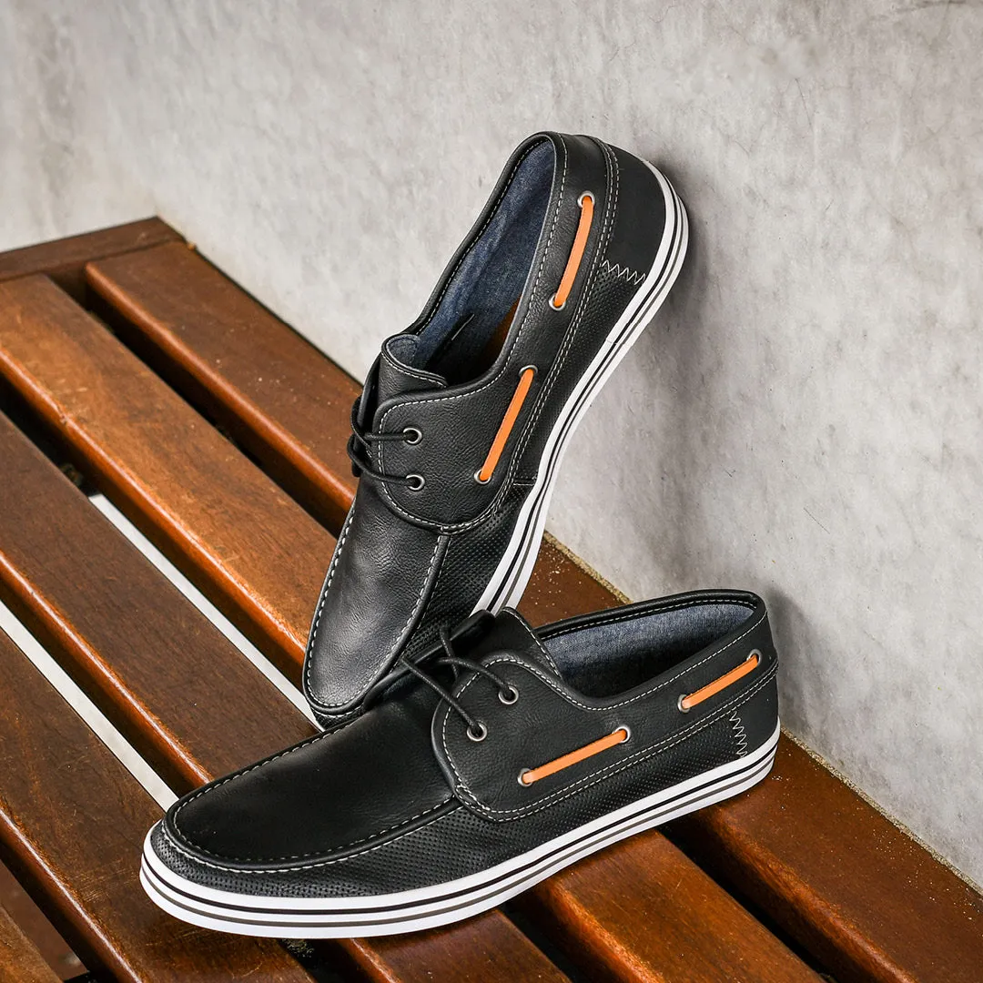 Davis Boat Shoes Black