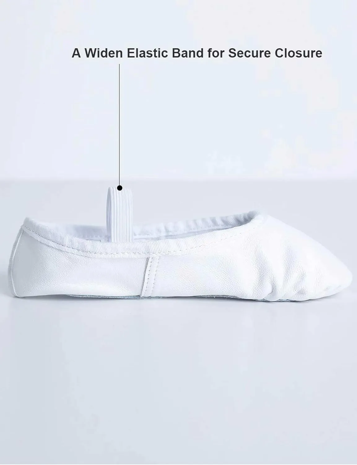 Daydance Genuine Leather Ballet Shoes Full Sole Dance Slippers for Kids, Toddler, Girls, Boys