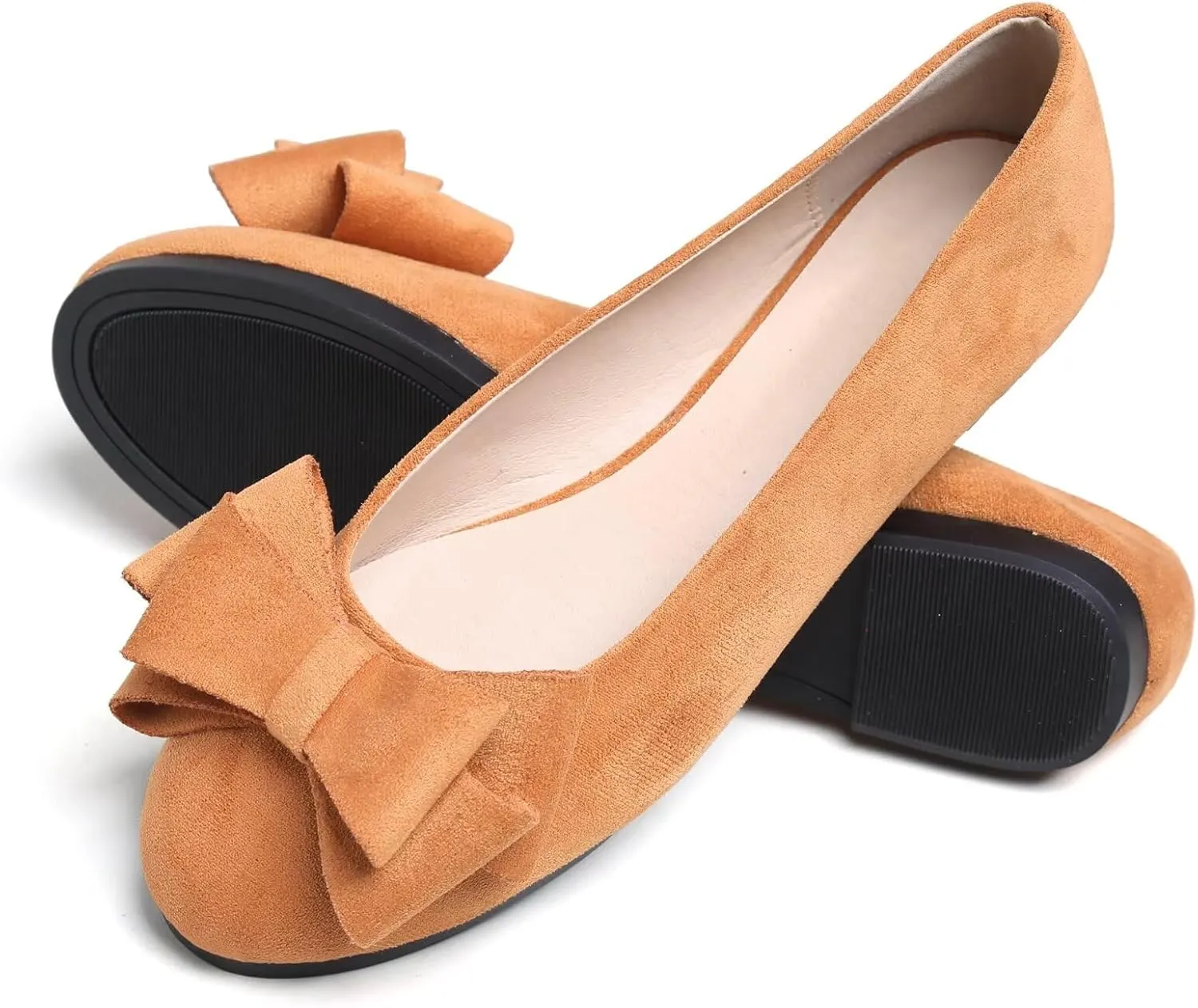 Dear Time Women's Business Casual Ballet Flats Round Toe Flats Soft Slip On Office Shoes for Work