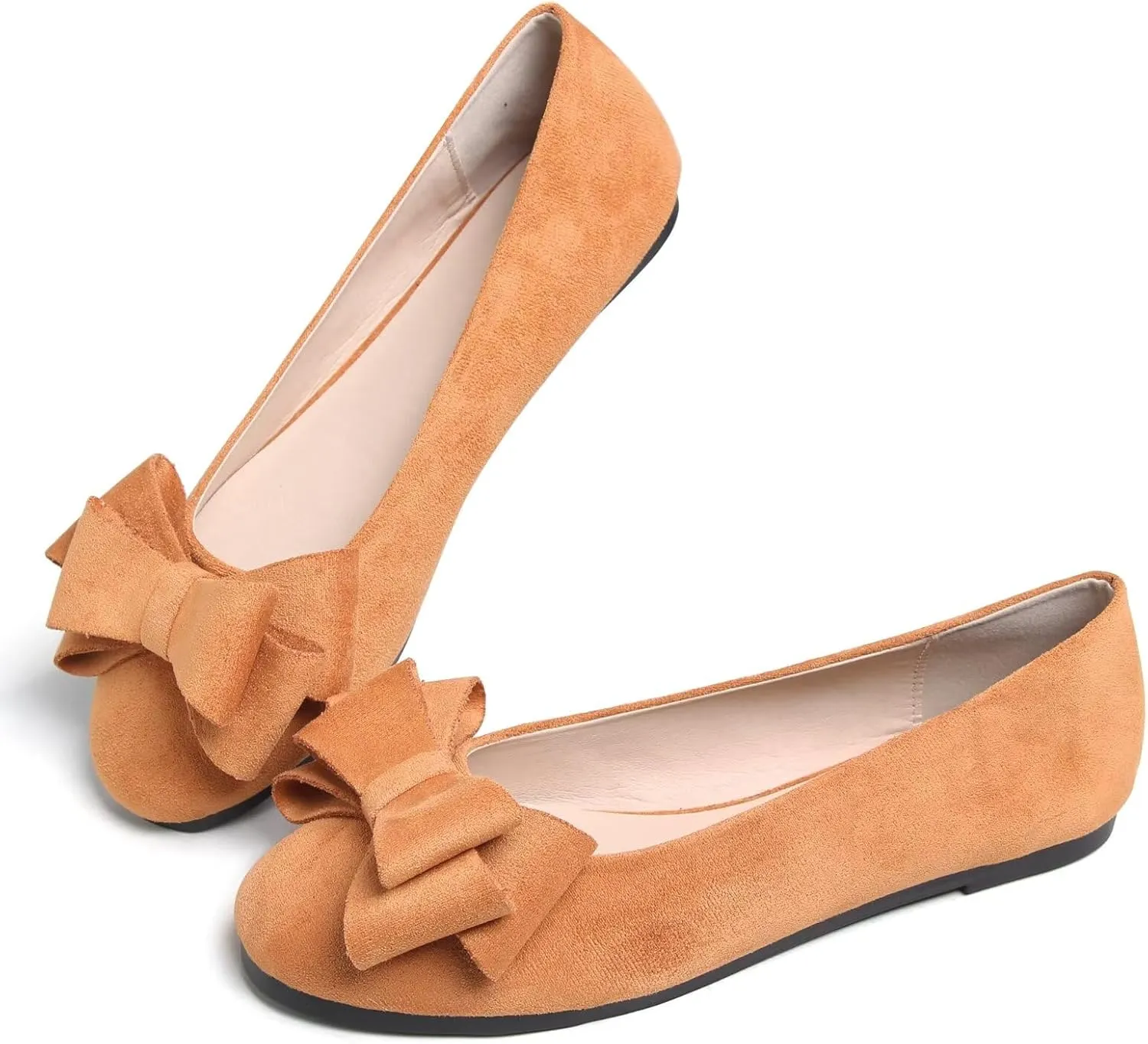 Dear Time Women's Business Casual Ballet Flats Round Toe Flats Soft Slip On Office Shoes for Work