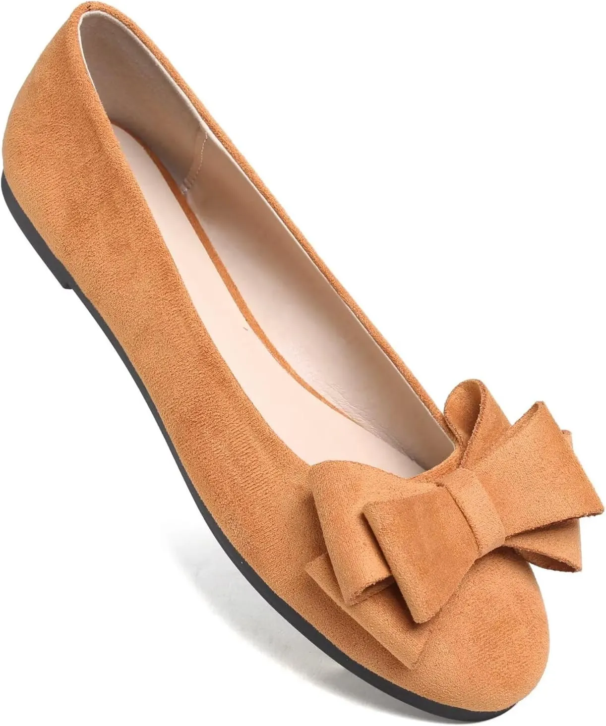 Dear Time Women's Business Casual Ballet Flats Round Toe Flats Soft Slip On Office Shoes for Work