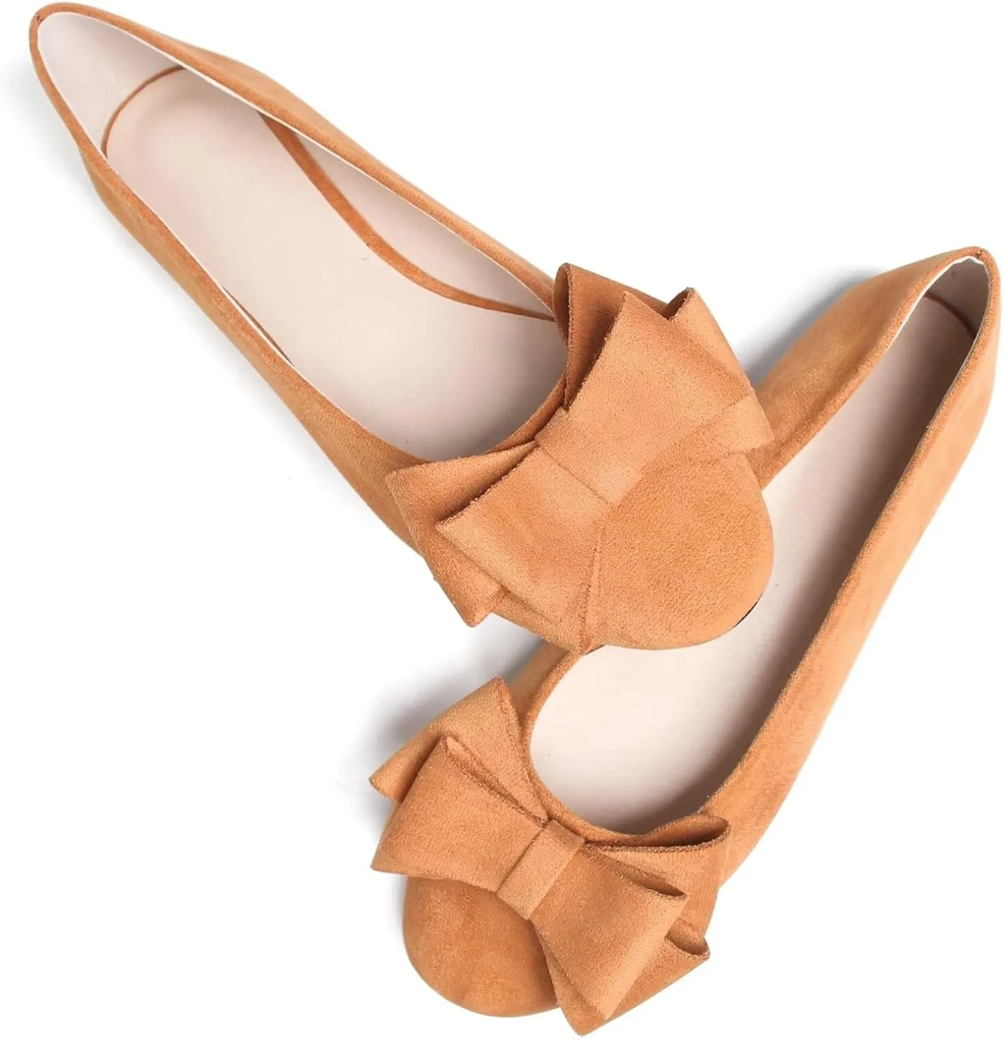 Dear Time Women's Business Casual Ballet Flats Round Toe Flats Soft Slip On Office Shoes for Work