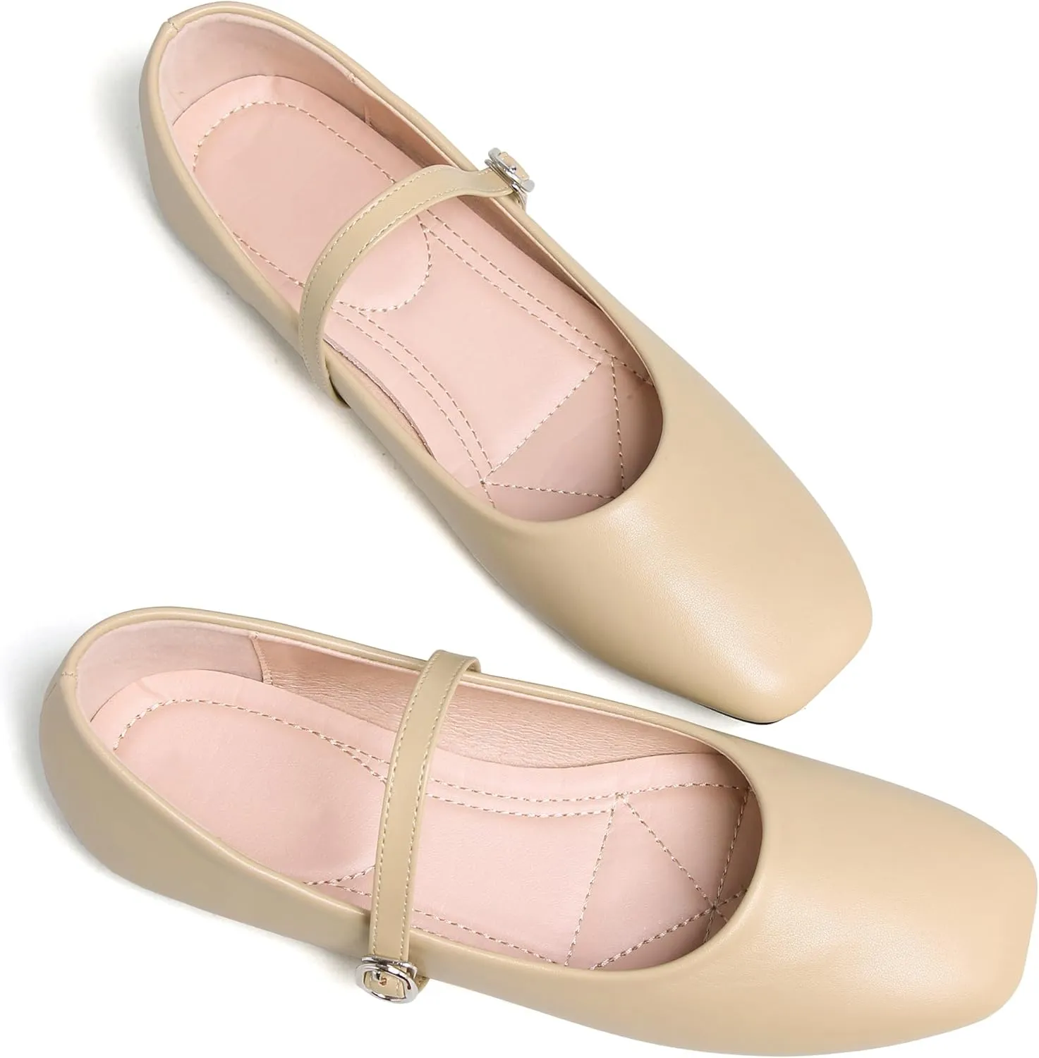 Dear Time Women's Flat Mary Jane Shoes Ankle Strap Round Toe Chinese Style Ballet Flats Casual Walking Shoes