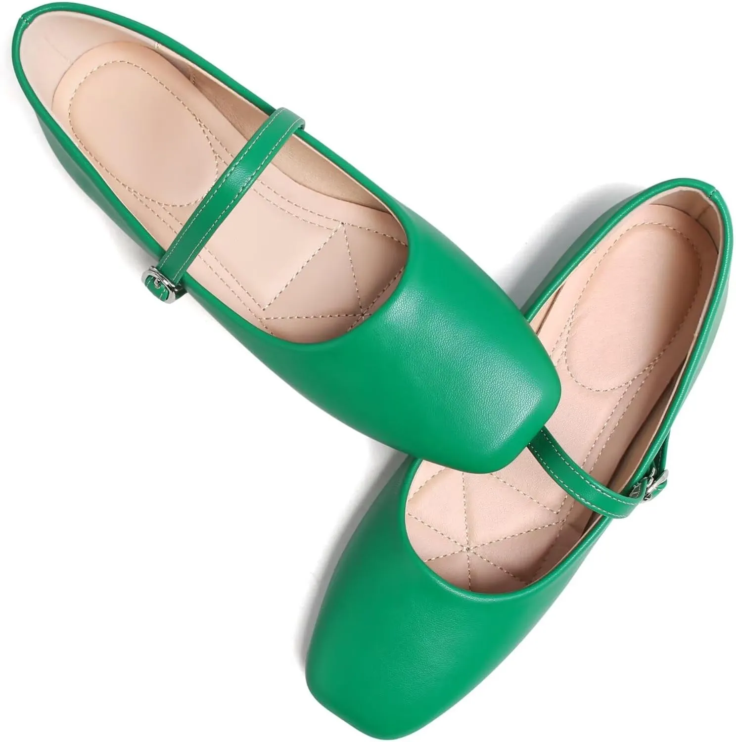 Dear Time Women's Flat Mary Jane Shoes Ankle Strap Round Toe Chinese Style Ballet Flats Casual Walking Shoes