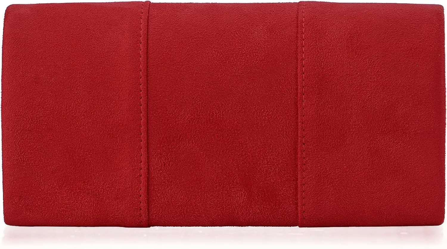 Dexmay Women Faux Suede Envelope Clutch Purse Evening Velvet Handbag Foldover Shoulder Crossbody Bag