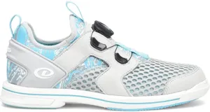 Dexter Women's Pro BOA Bowling Shoes - Light Grey/Blue 9.5