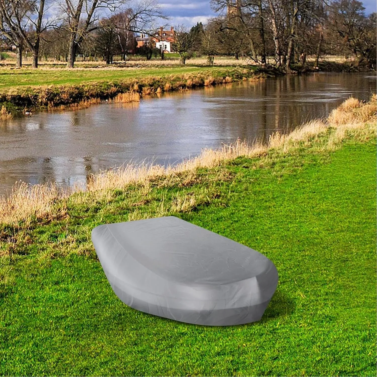 Dinghy Boat Cover 7 Sizes Boat Tarp Waterproof Anti-UV Boat Cover for Inflatable Boat and Dinghy,230 * 165 * 46cm