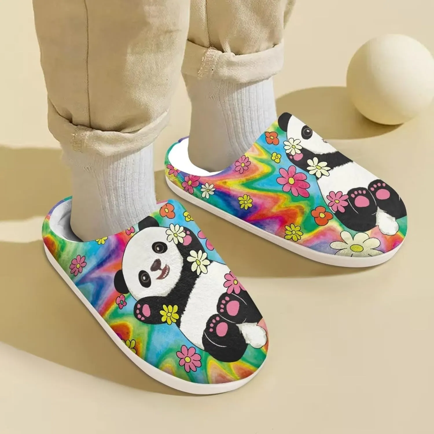 DISNIMO Boys Girls Toddler House Slippers,Kids Warm Slip On Home Slippers Cute Winter Nonslip Indoor Slippers