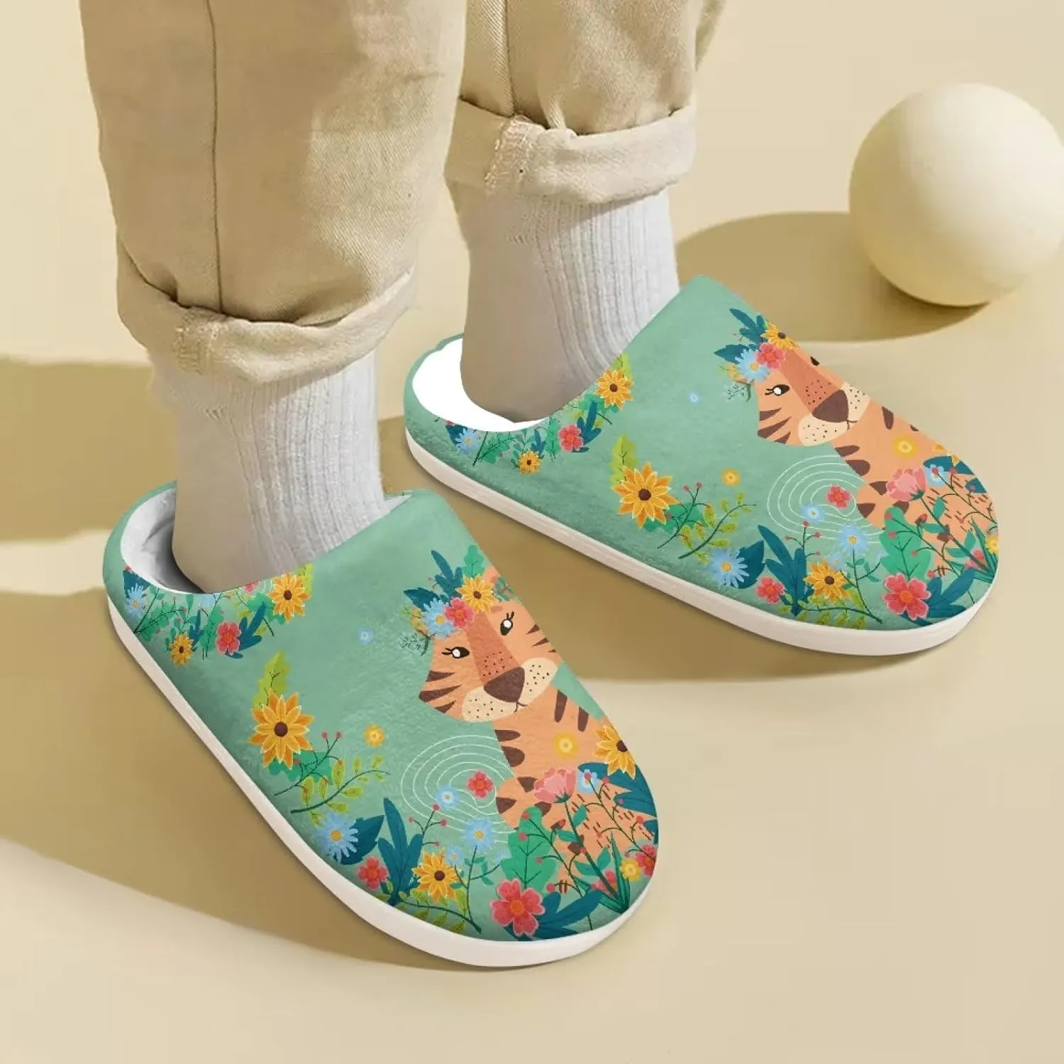 DISNIMO Boys Girls Toddler House Slippers,Kids Warm Slip On Home Slippers Cute Winter Nonslip Indoor Slippers