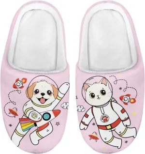 DISNIMO Kids Slippers Household Anti-Slip Indoor Home Bedroom Slippers for Girls and Boys 9-14.5