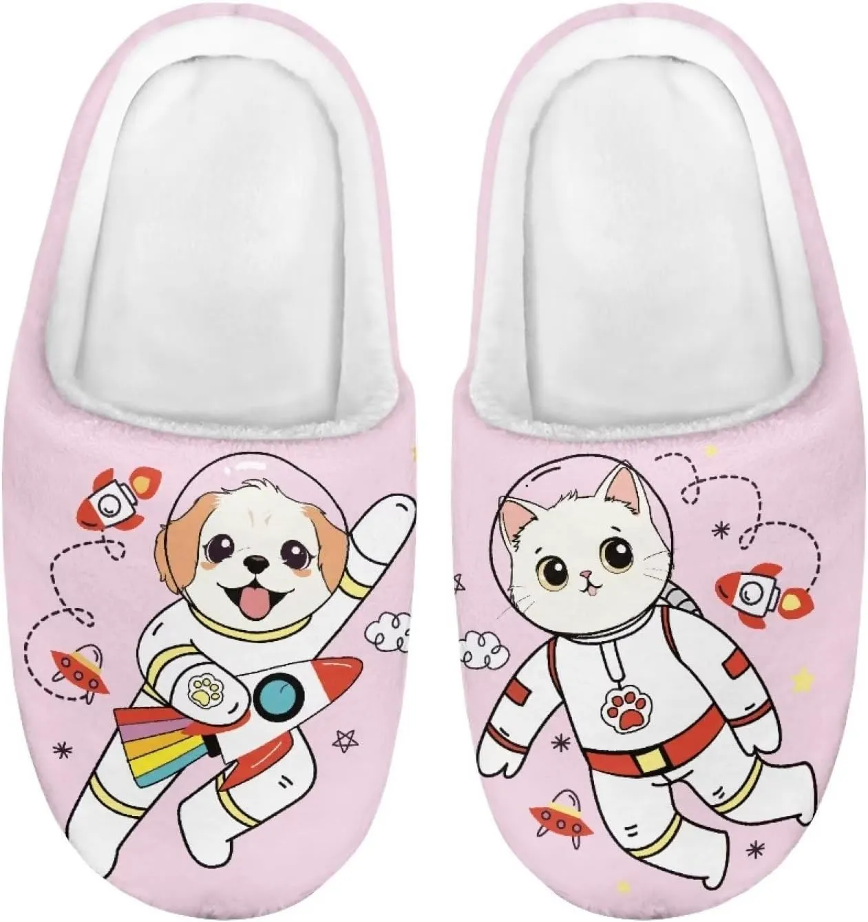 DISNIMO Kids Slippers Household Anti-Slip Indoor Home Bedroom Slippers for Girls and Boys 9-14.5