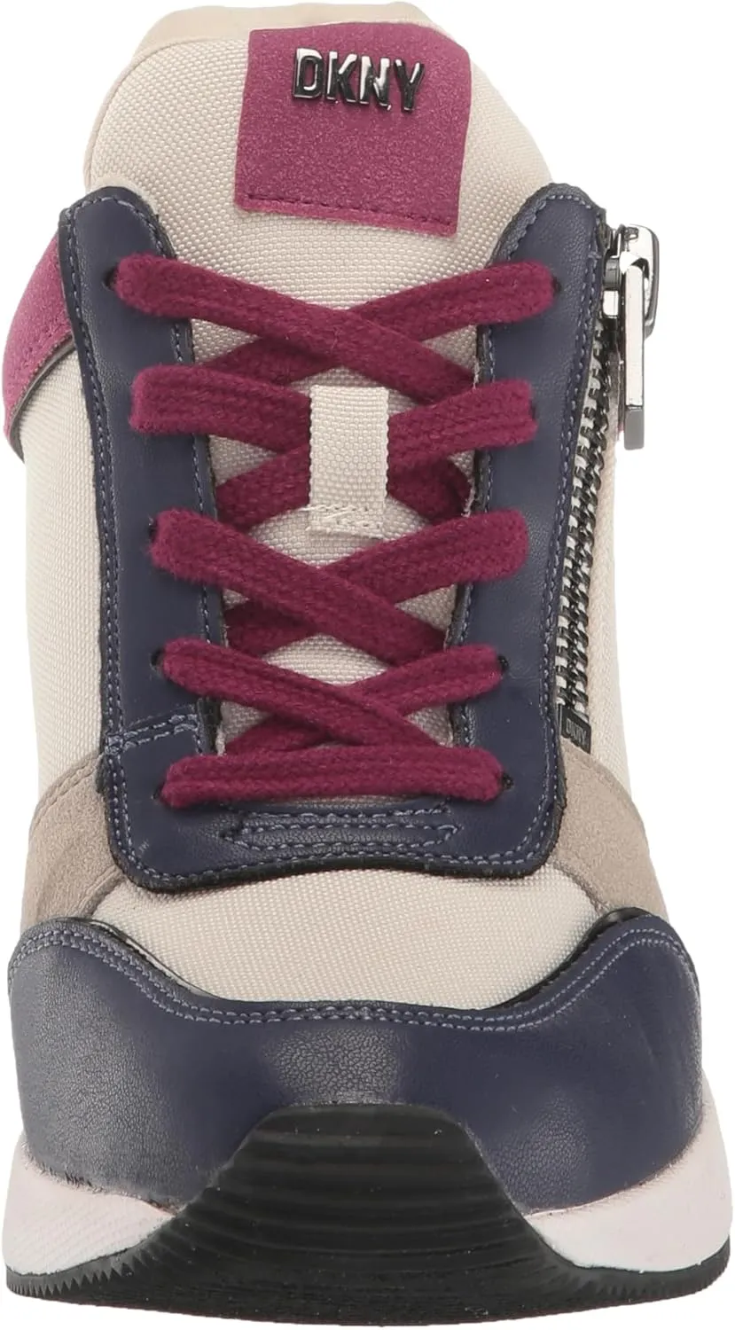 DKNY women's Kaden-Lace Up Wedg Sneaker