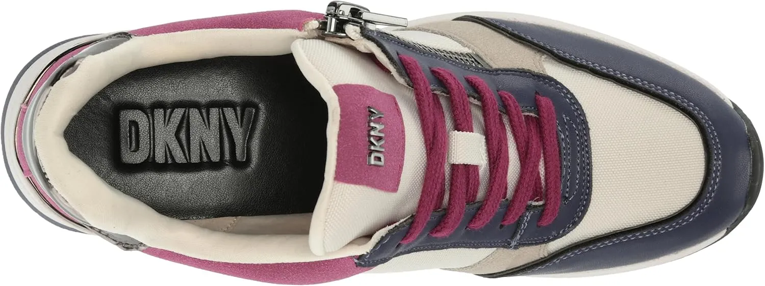 DKNY women's Kaden-Lace Up Wedg Sneaker