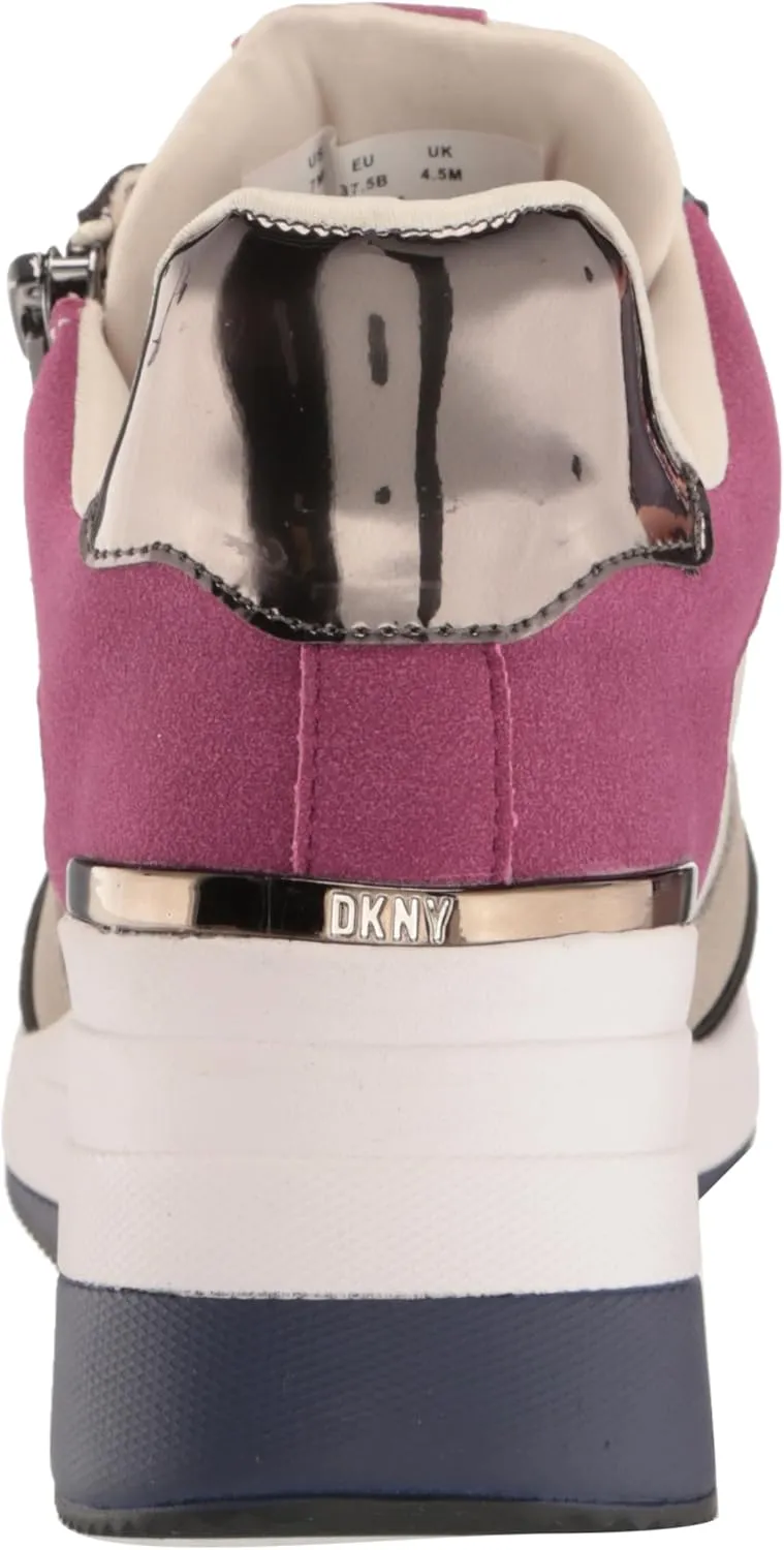 DKNY women's Kaden-Lace Up Wedg Sneaker