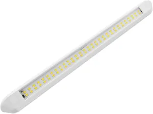 Dream lighting RV Exterior LED Light Porch Awning Fixture 12volt Trailer Utility Lights 800 Lumens Cool White Lighting White Shell 21.65inch