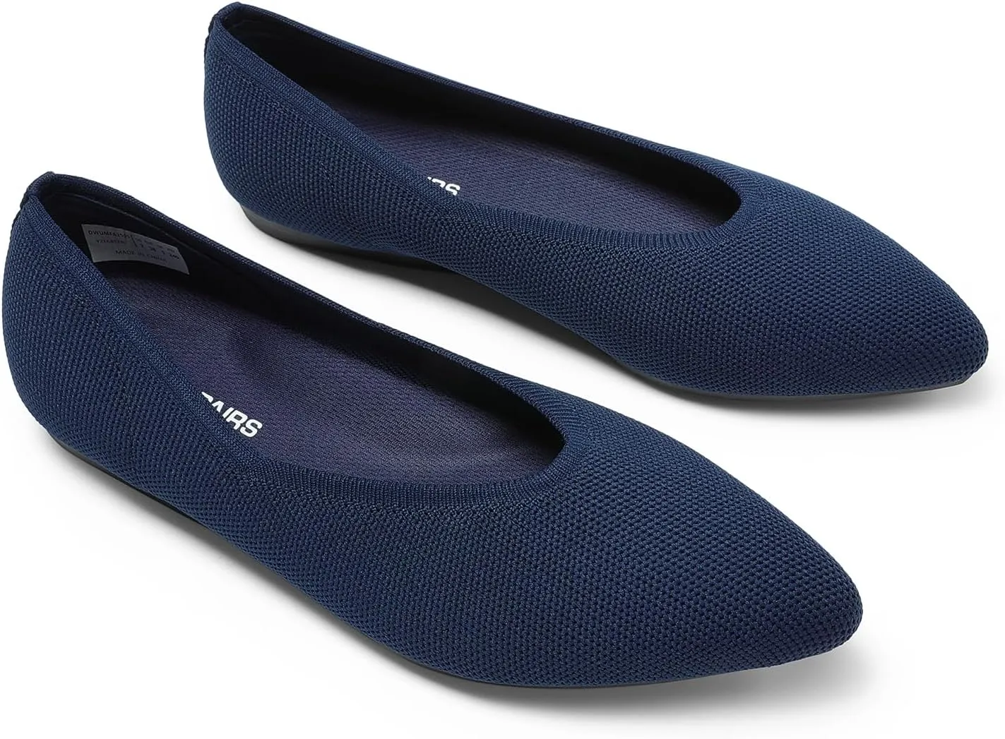 DREAM PAIRS Pointed Toe Flats for Women, Comfortable Dressy Knit Ballet Flats with Arch Support, Women's Dress Shoes for Work Office Business Casual Travel