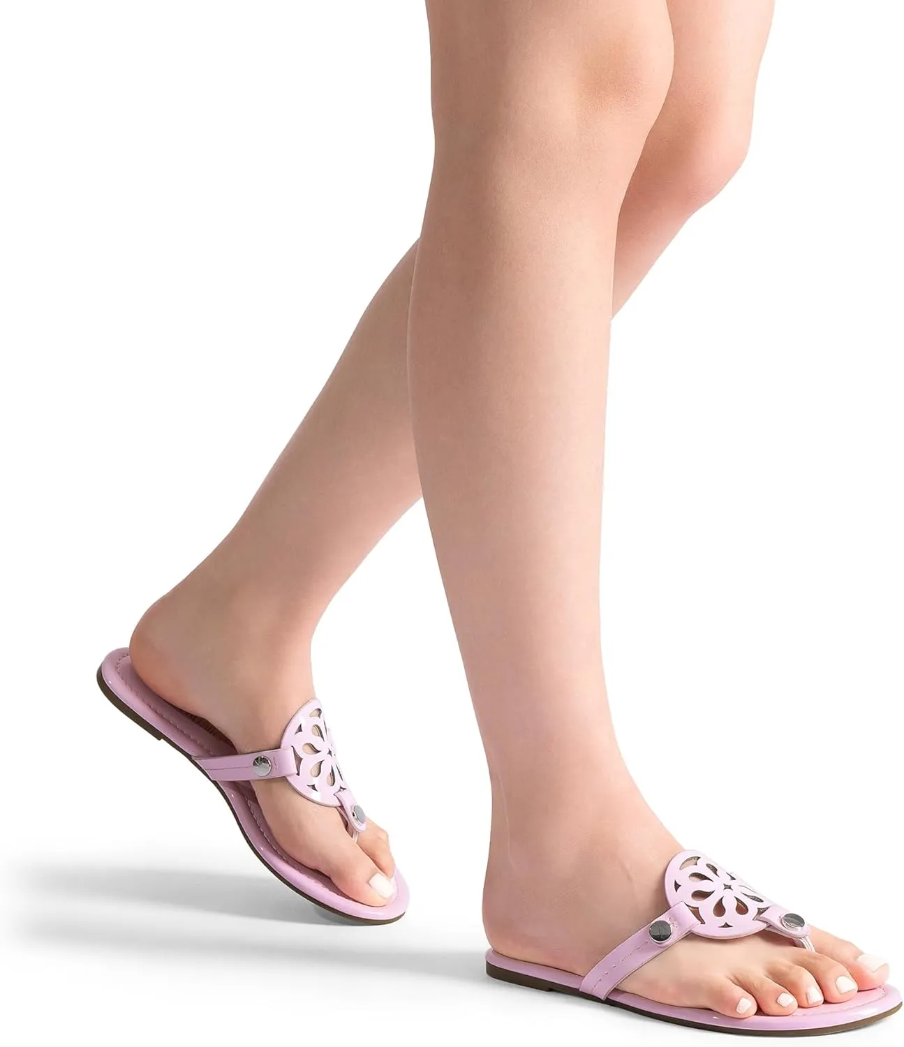 DREAM PAIRS Women's Flip Flops Comfortable Soft Cushion Slide Slip on Summer Beach Thong Flat Sandals