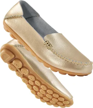 DUOYANGJIASHA Women's Comfortable Loafers Casual Round Toe Moccasins Wild Driving Flats Soft Walking Shoes Women Slip On