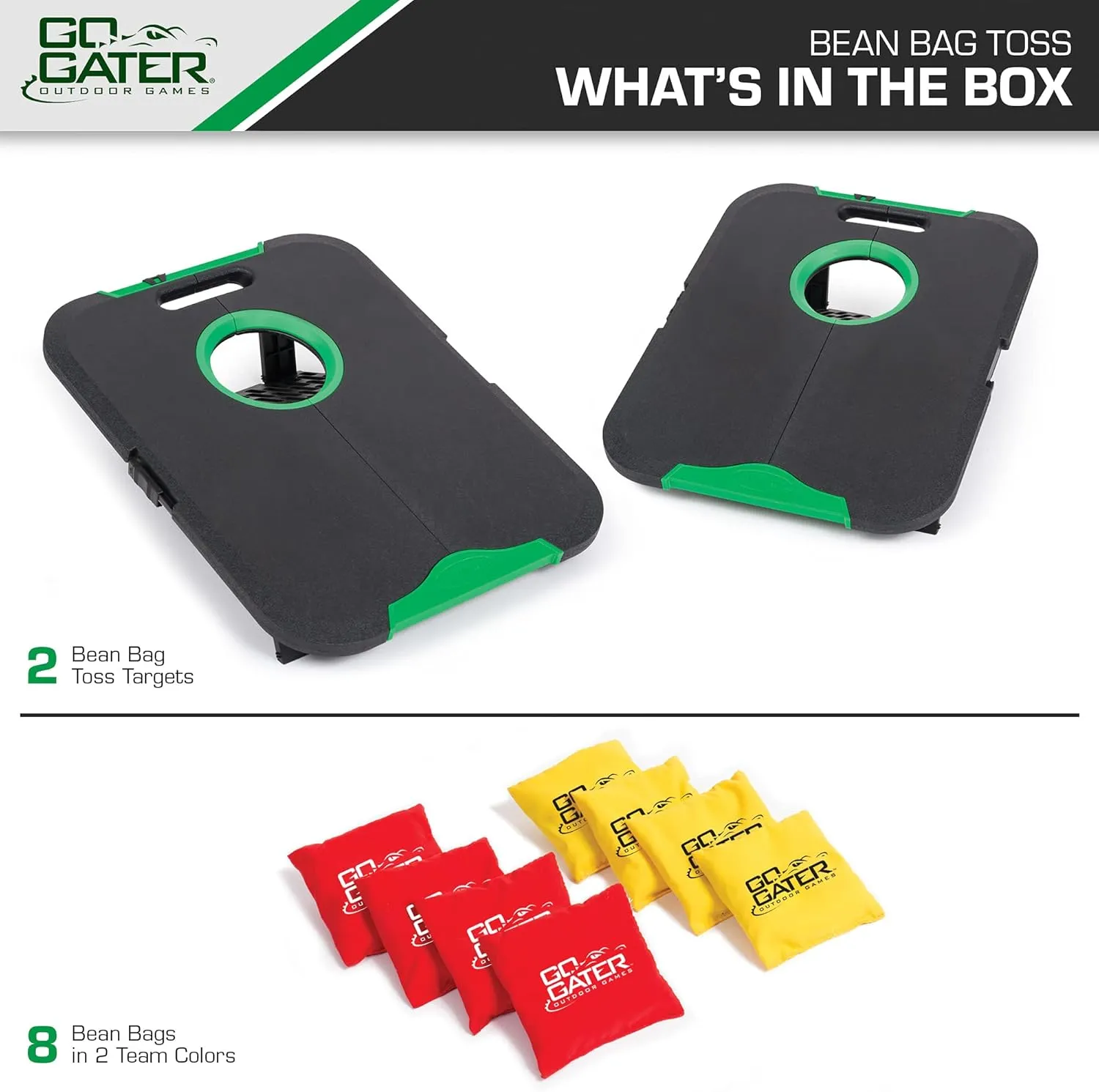 EastPoint Sports Go! Gater, Cornhole, Light Up and Standard Available, Easy Storage, Light Weight Perfect for Outdoor and Indoor Play