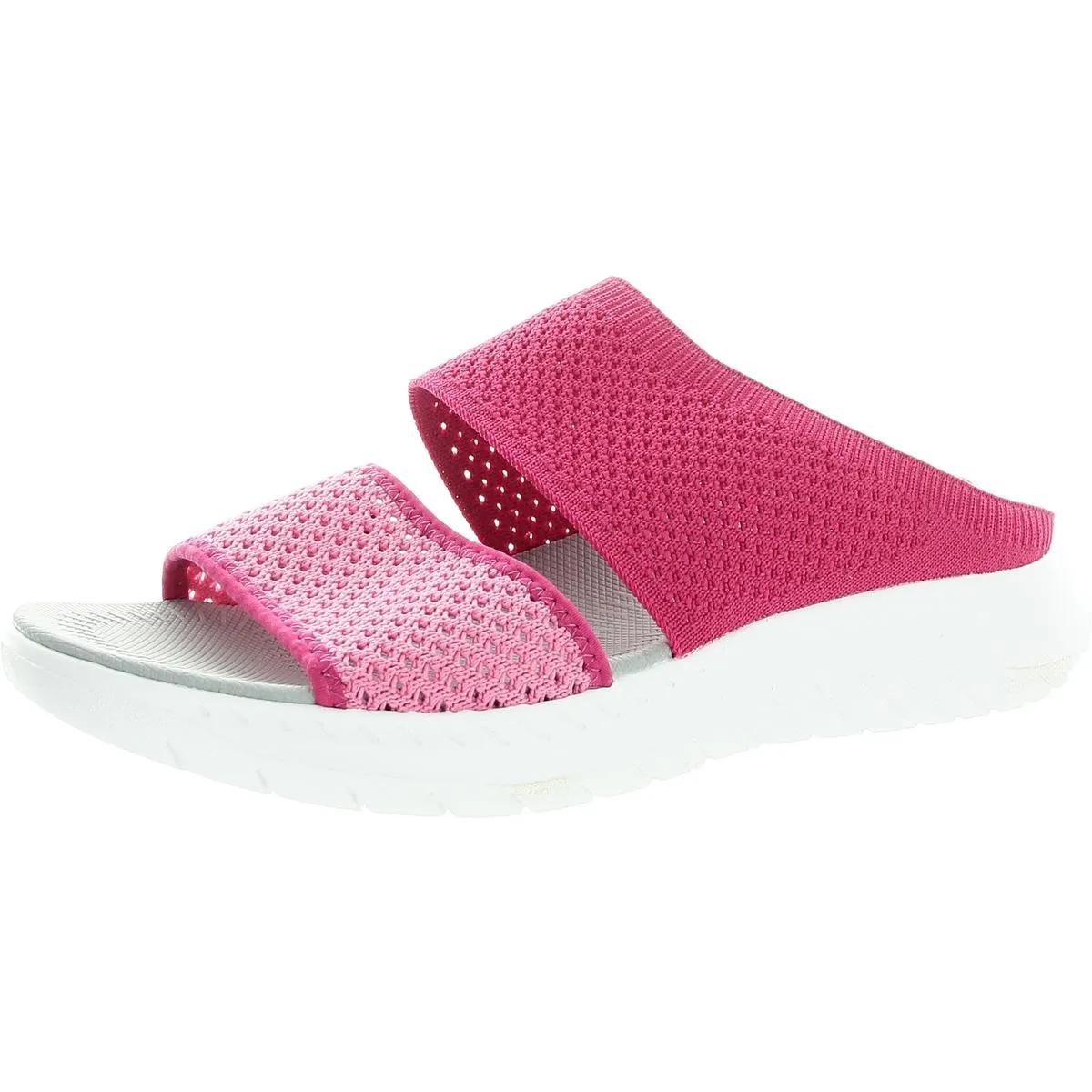 Easy Spirit Womens BHFO Textured  Slide Sandals