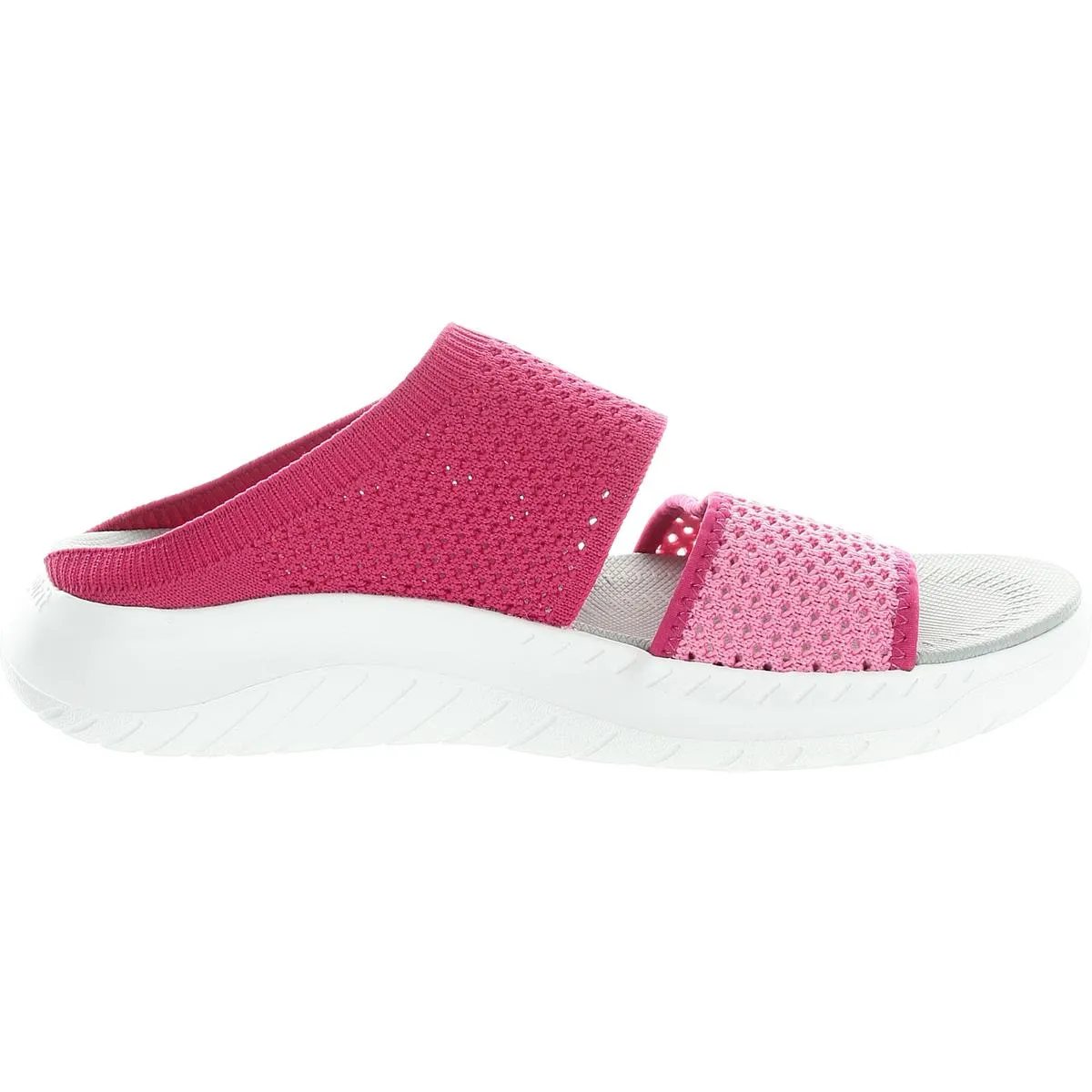 Easy Spirit Womens BHFO Textured  Slide Sandals