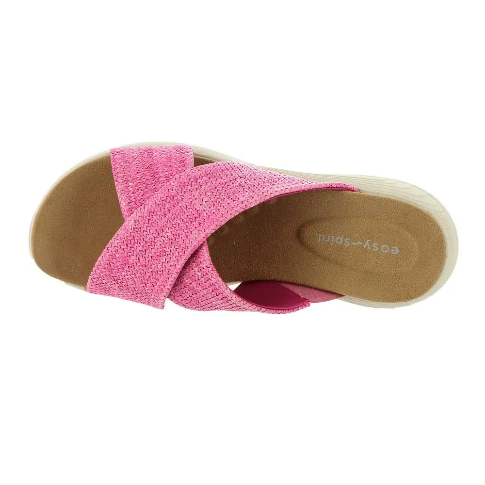 Easy Spirit Women's Taite2 Slide Sandal, Pink 650, 8 Wide