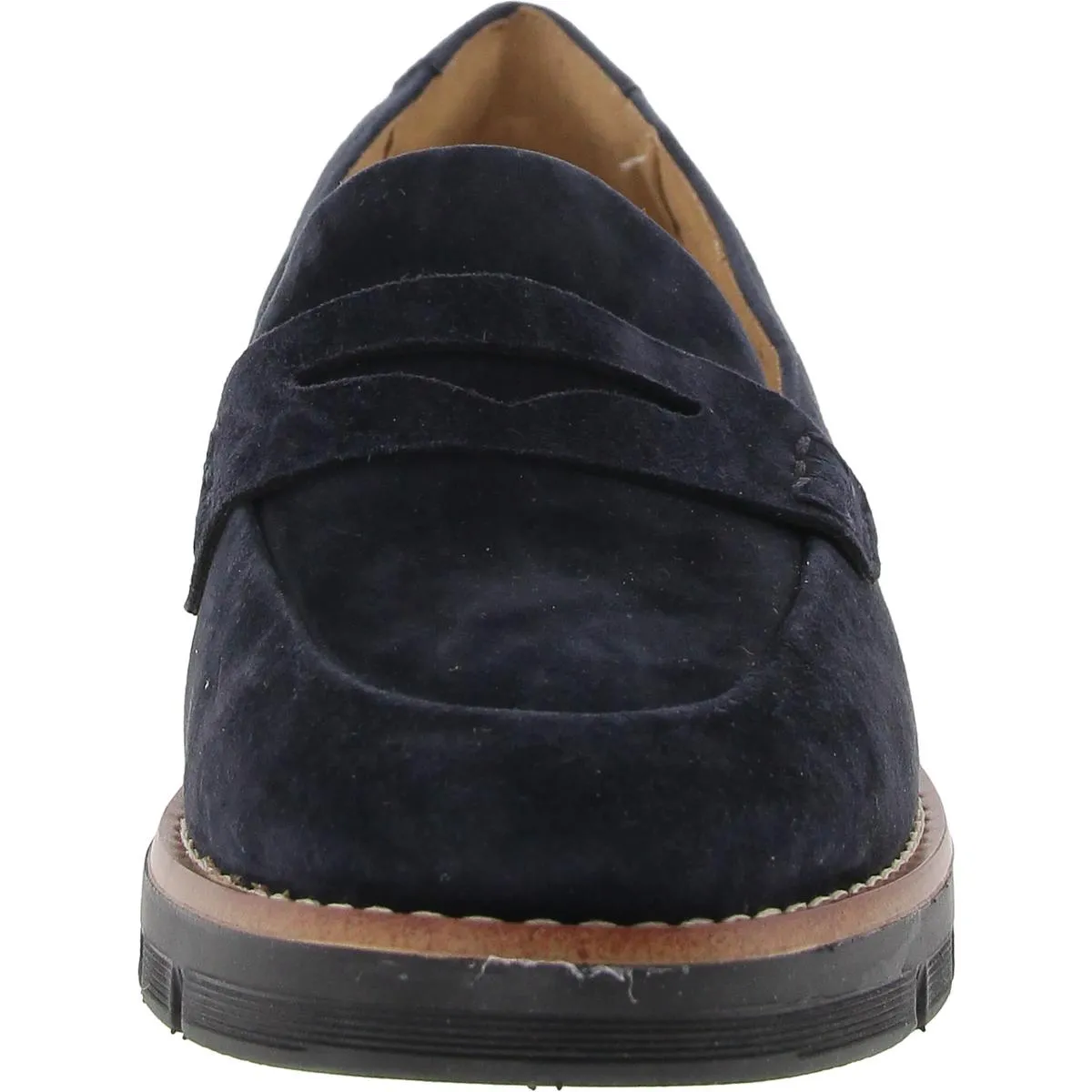 Easy Spirit Womens VELIA Leather Slip On Loafers