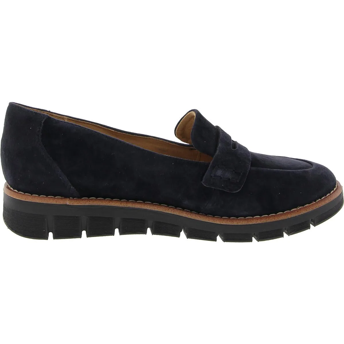 Easy Spirit Womens VELIA Leather Slip On Loafers
