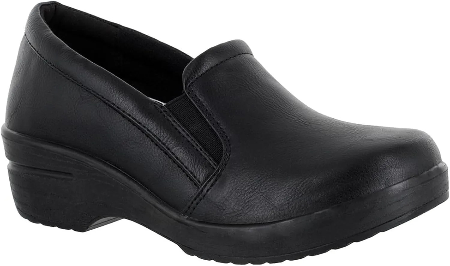 Easy Street womens Leeza Clog, Black, 9.5 US