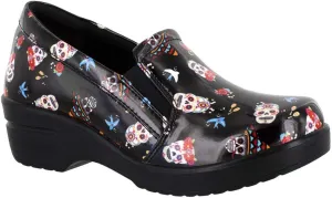 Easy Works by Easy Street womens Leeza Clog, Multi-patent, 11 X-Wide US