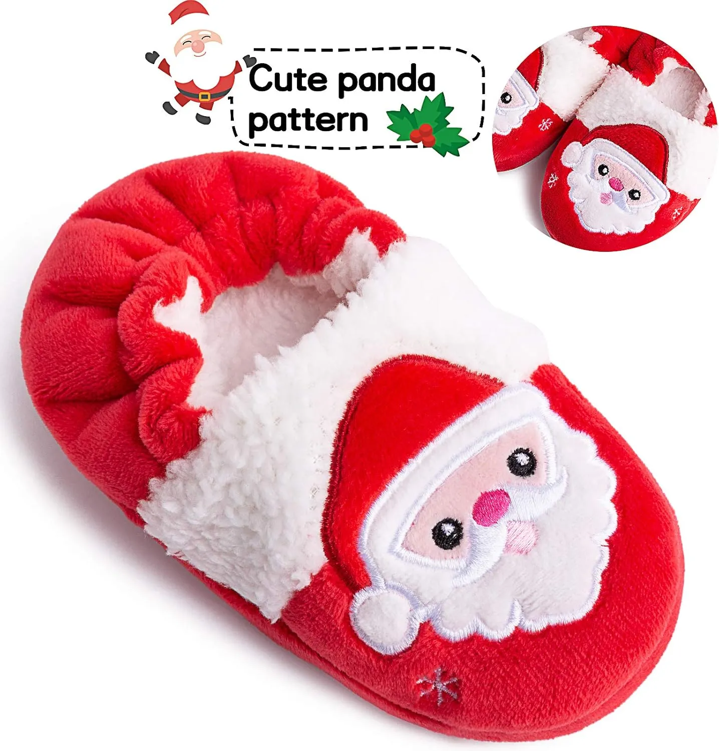 eccbox Toddler Boys Girls Cute Slippers Unicorn Fluffy Fuzzy Winter Warm Slippers Cartoon Animal Plush Indoor House Slip-on Shoes