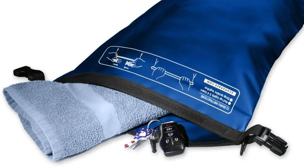EcoGear FX Heavy Duty Waterproof Dry Bag Voyager Series – Durable Roll Top Compression Bag –Kayaking, Rafting, Boating, Hiking, Fishing and Camping