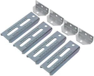 ECOTRIC Galvanized Swivel Top Bunk Bracket Kit Compatible with 2 x 4 Boat Trailer Crossmember - Ski Boat, Fishing Boat or Sailboat