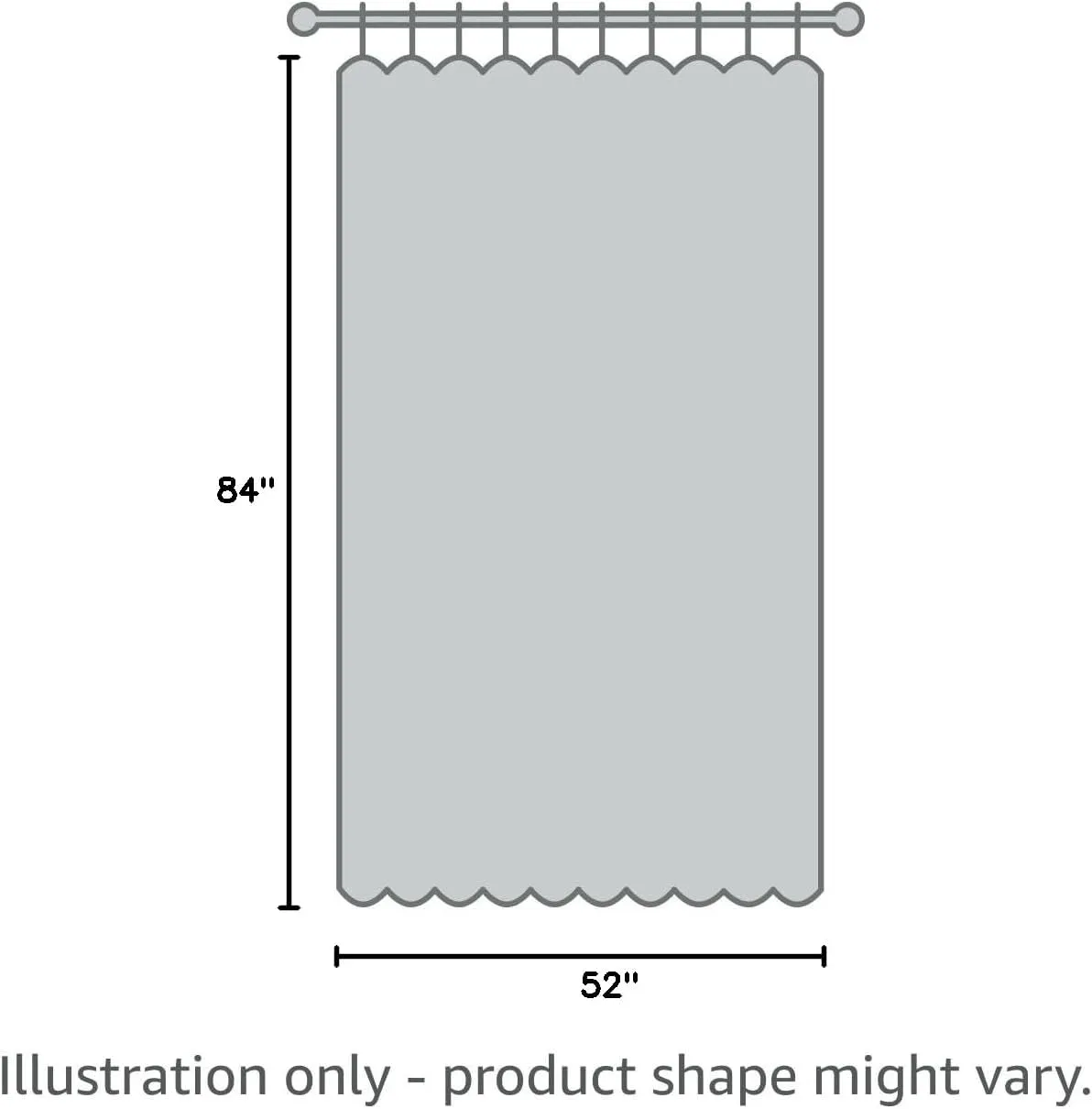 Elrene Home Fashions Asher Cotton Voile Sheer Curtain Panel, Single Panel, 52 in x 84 in (1 Panel), Ivory