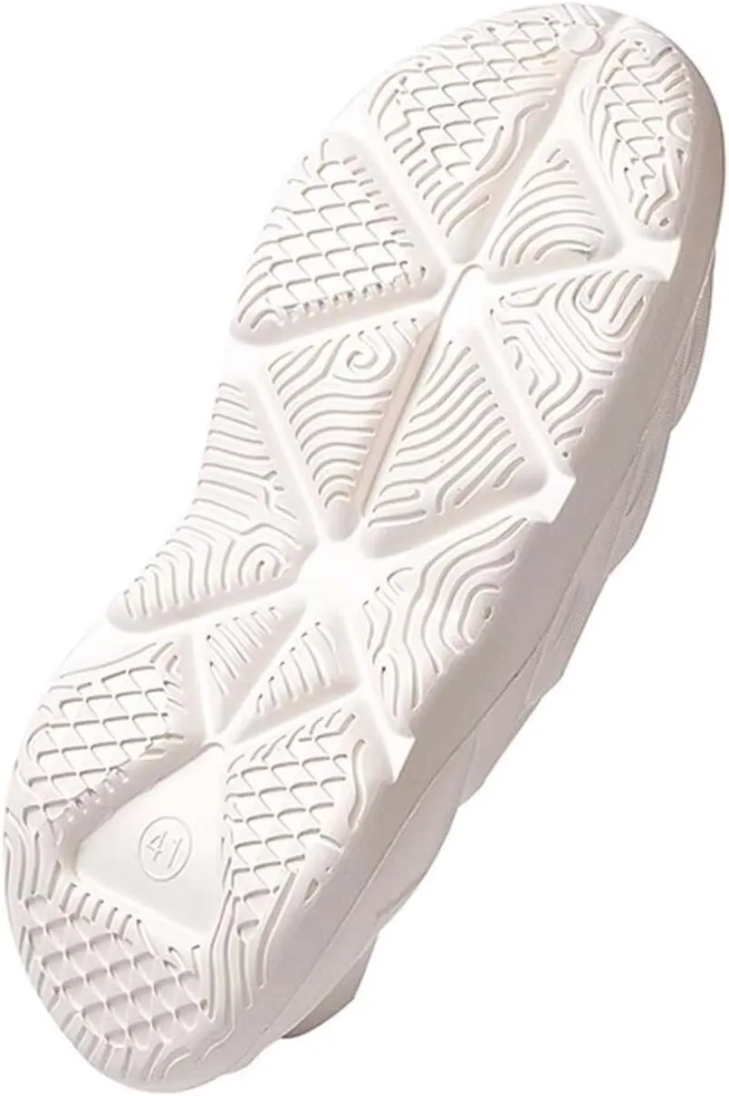 Eohsnem Foam Runner Shoes for Women Men, Hollow Cloud Slippers Lightweight Slip-On Walking Sneakers Breathable Soft Beach Sandals Redwhite