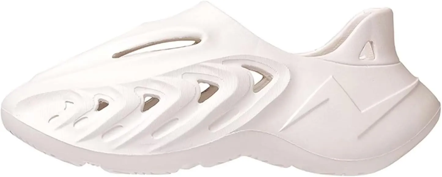 Eohsnem Foam Runner Shoes for Women Men, Hollow Cloud Slippers Lightweight Slip-On Walking Sneakers Breathable Soft Beach Sandals Redwhite