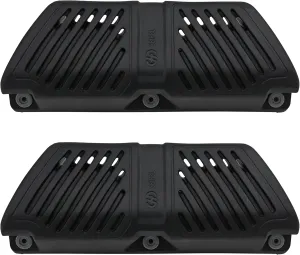 EVA Permanent Dock Fender – Black Boat Dock Fender – UV-Resistant – High-Density Closed-Cell Foam – Includes Stainless Steel Mounting Screws – Single or Double Option - 2 Pack