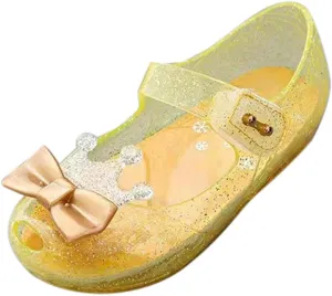 Fall Boots Toddler Girl Girls Shoes Crown Flash Diamond Crystal Soft Sole Non Slip Sandals Jelly Dance Shoes Princess Shoes Adult Squeaky Shoes